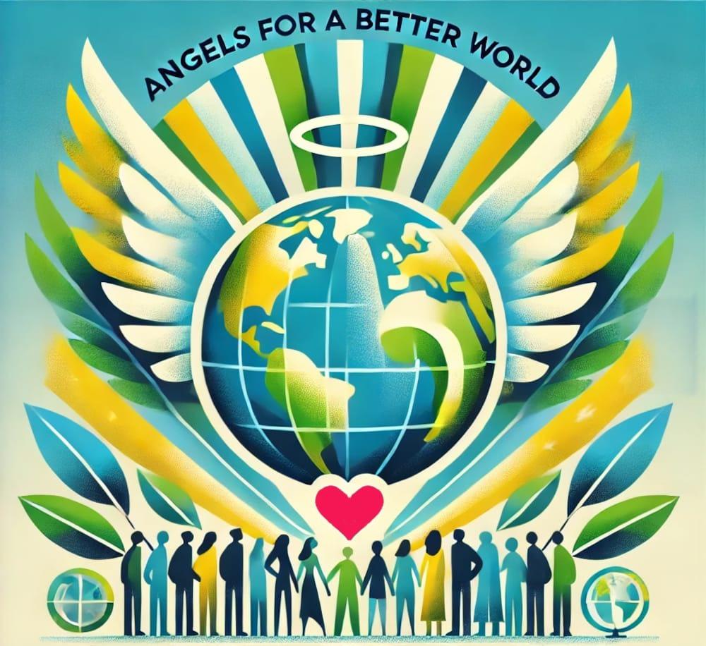 Angels for a Better World globe and community artwork
